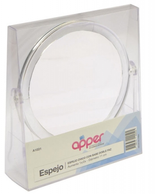 Apper Espejo C/base Doble Faz Chico 1x/2x