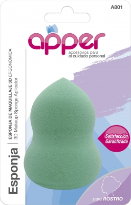 Apper Esponja De Maquillaje 3d Ergonomica