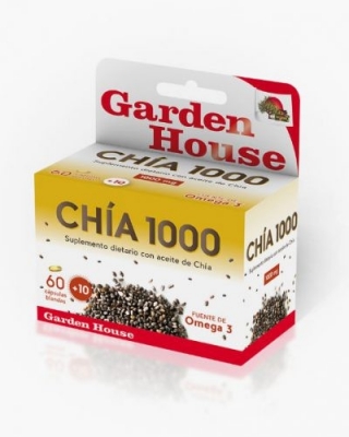 Garden House Chia 1000 X Caps. Blandas 60