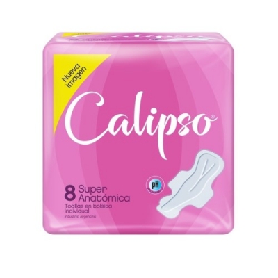 Calipso - Toalla Super AnatÓmicas Con Extracto De Seda X 8 (bulto 50x8)