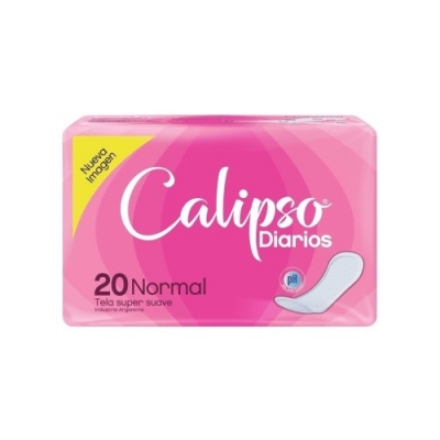 Calipso - Protector Diario Normal C/seda  X 20 (bulto 40x20)