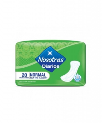 Nosotras - Protector Diario Natural Normal C/aloe X 20 (bulto 36x20)