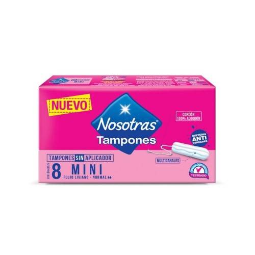 Nosotras - Tampon Digital Mini Algodon X 8 (Bulto 12X8)