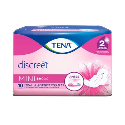 Tena Mujer - Toal. Discreet Mini X 10 (Bulto 12X10)